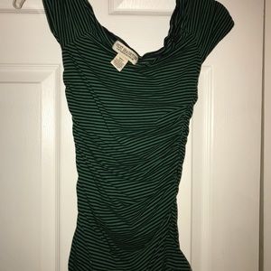 Green striped shirt! Perfect for st Patrick’s Day!